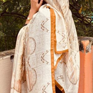 Silk Printed Stole – AL MASHA 