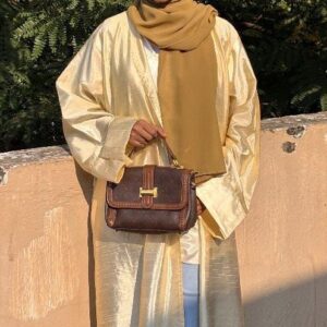 Golden Satin Shrug- AL MASHA