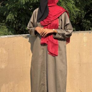 Ash cotton abaya - AL MASHA